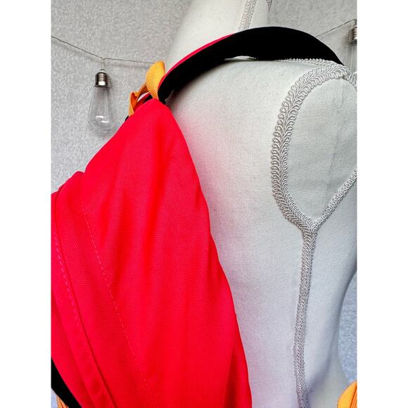 Nike Coral Orange Logo Multi Compartment Large Backpack Bag - Picture 11 of 11